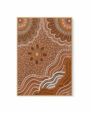 Hills of Happiness by Kiz Costelloe | Framed Canvas Art Print from Olive et Oriel where you can shop wallpaper and artworks online