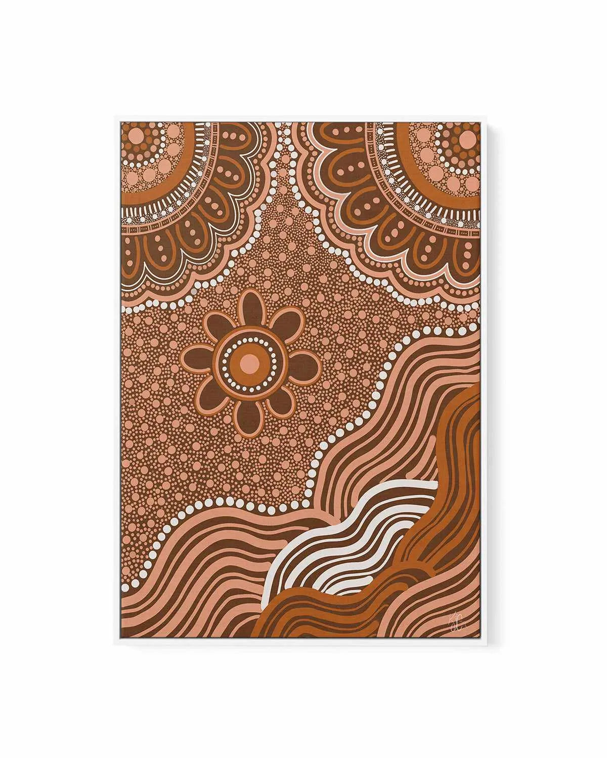 Hills of Happiness by Kiz Costelloe | Framed Canvas Art Print from Olive et Oriel where you can shop wallpaper and artworks online