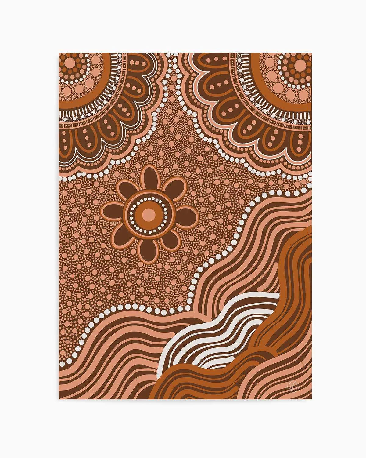 Hills of Happiness by Kiz Costelloe Art Print from Olive et Oriel where you can shop wallpaper and artworks online