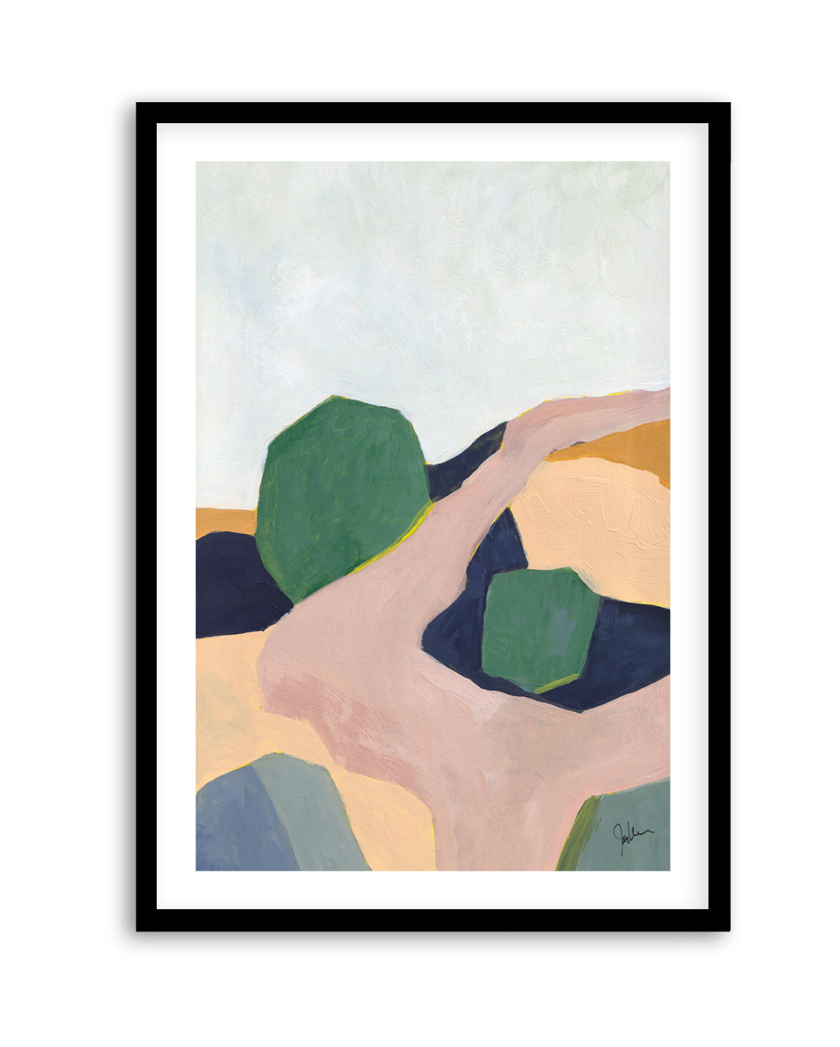 Hillside Geometry 3 by Jan Weiss | Art Print