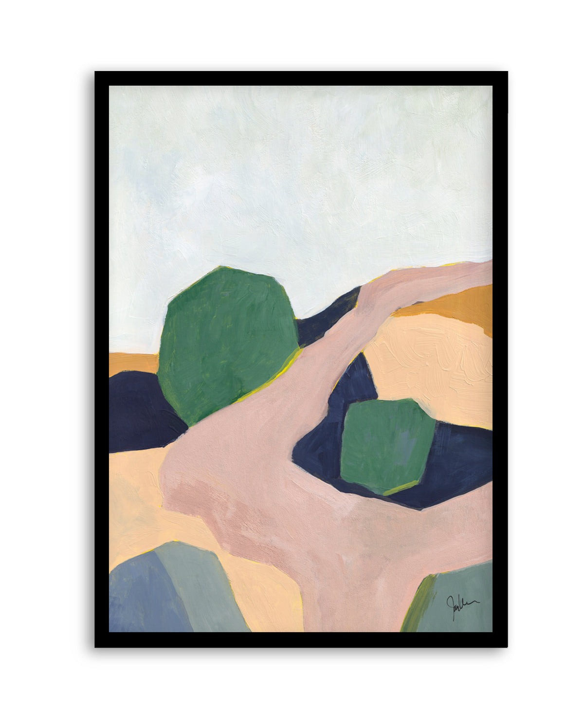 Hillside Geometry 3 by Jan Weiss | Art Print