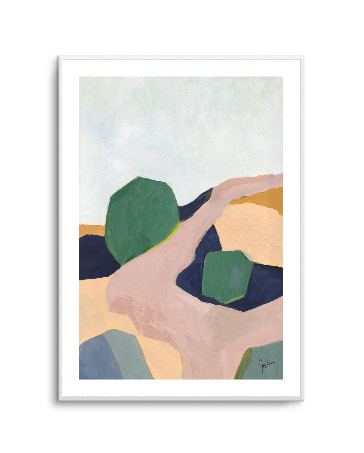 Hillside Geometry 3 by Jan Weiss | Art Print
