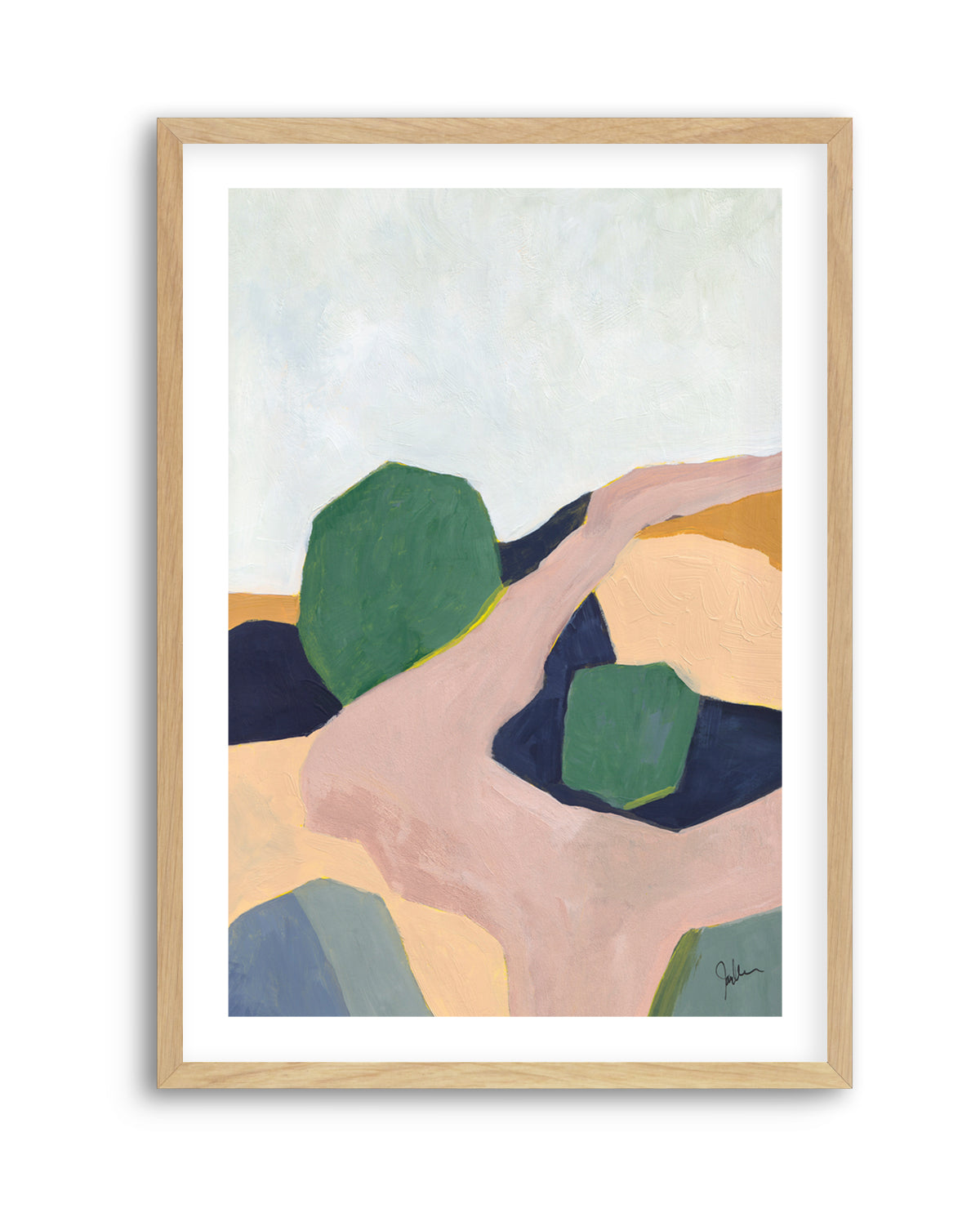 Hillside Geometry 3 by Jan Weiss | Art Print