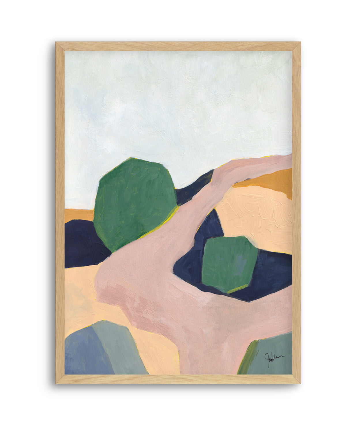Hillside Geometry 3 by Jan Weiss | Art Print