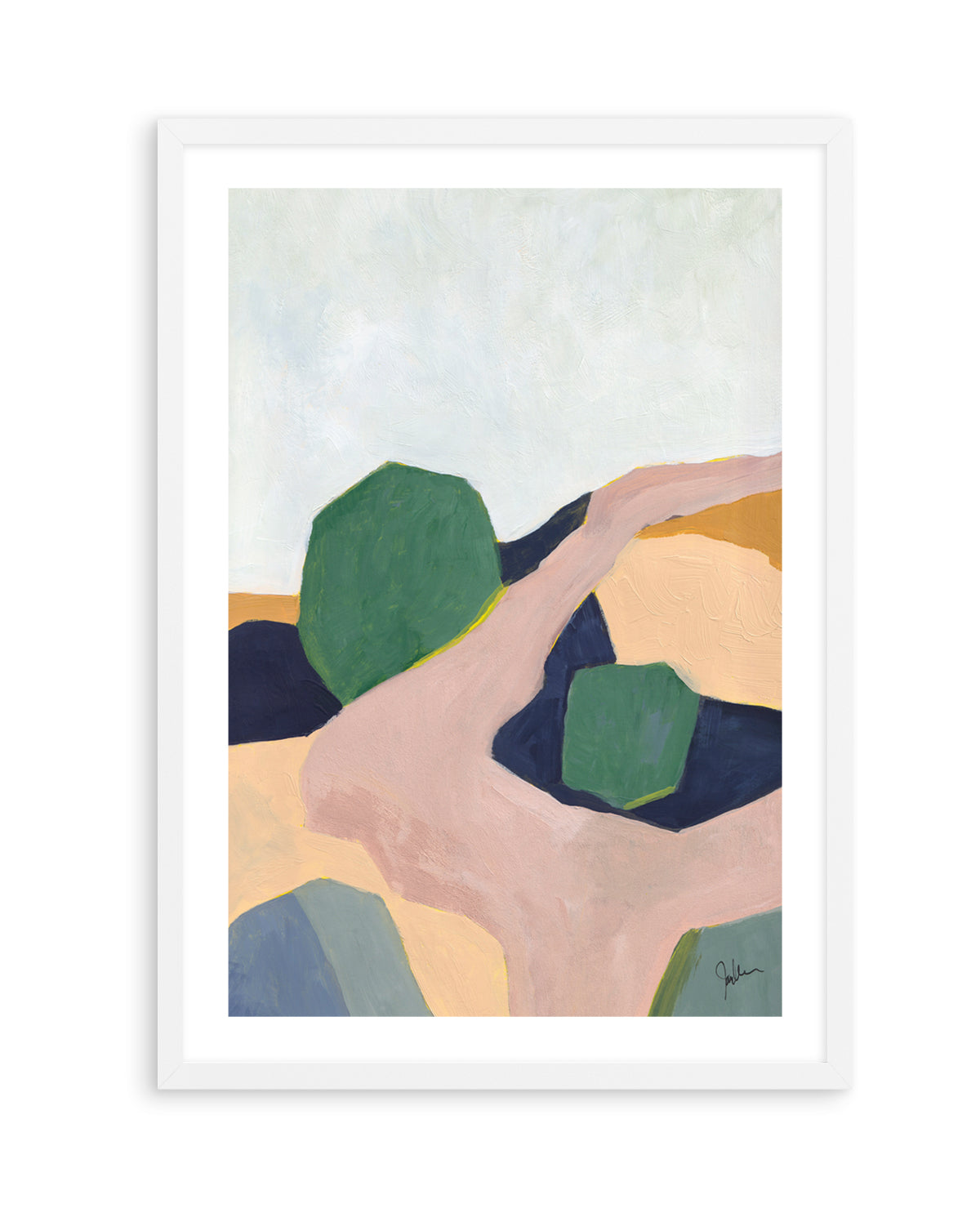 Hillside Geometry 3 by Jan Weiss | Art Print