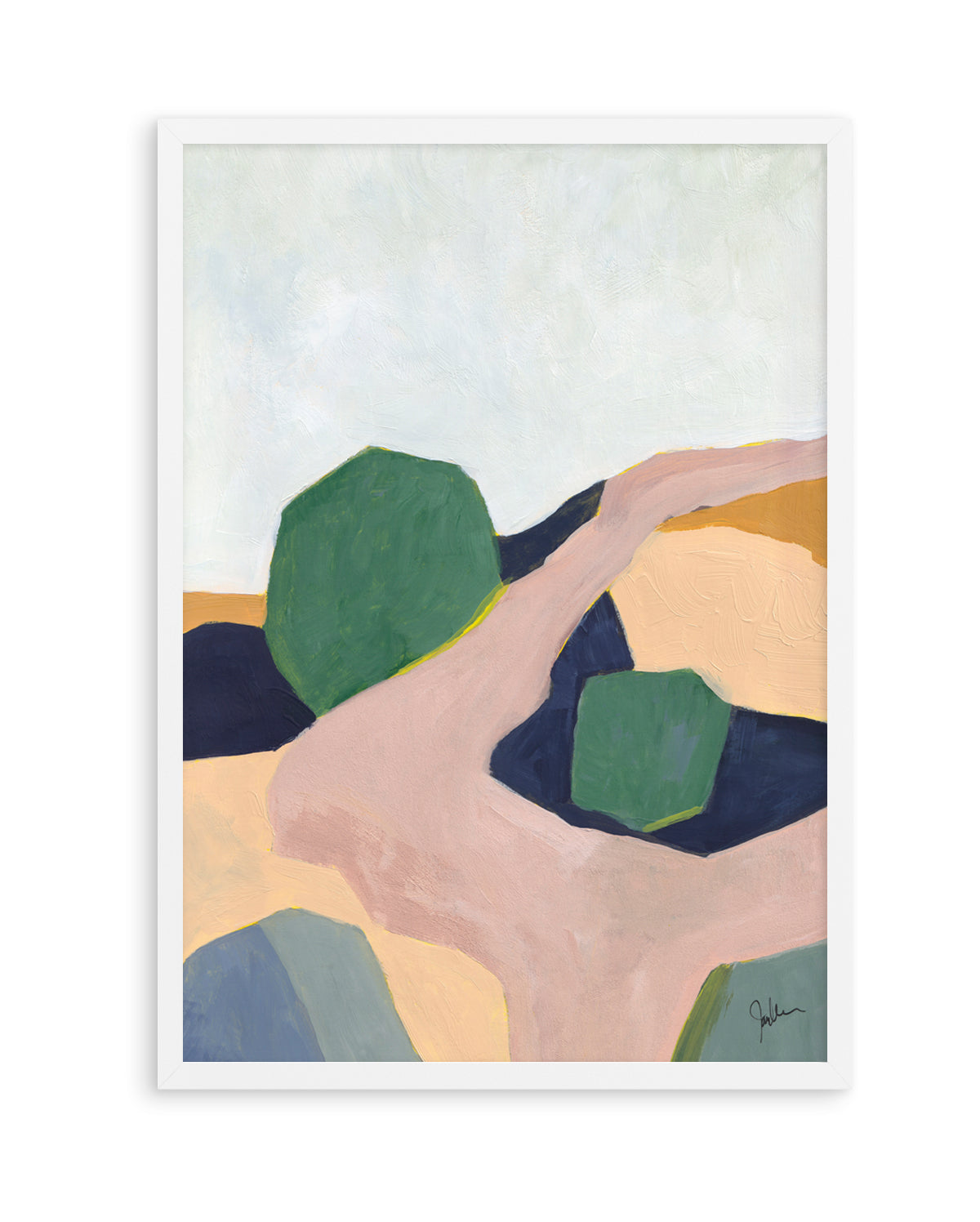 Hillside Geometry 3 by Jan Weiss | Art Print