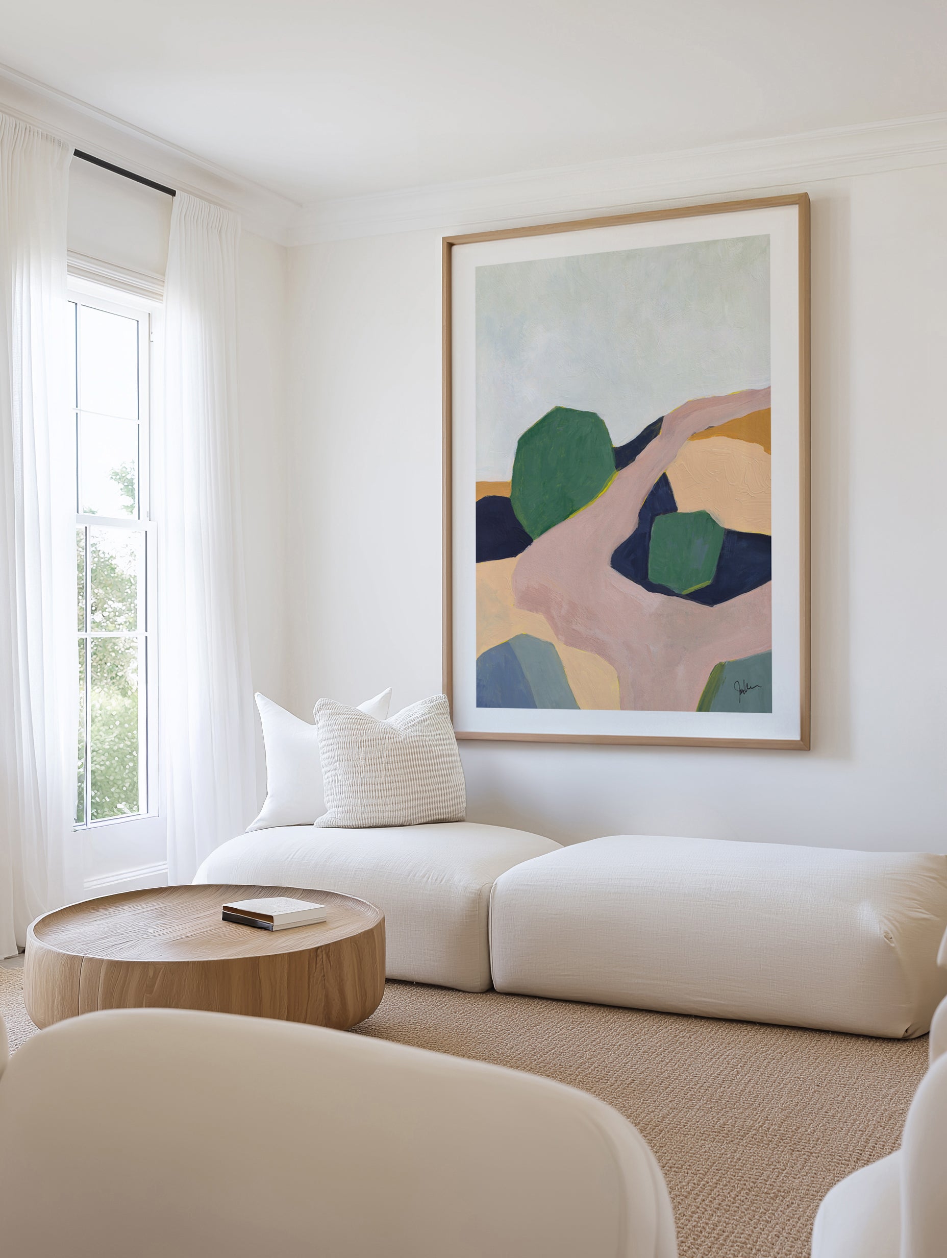 Hillside Geometry 3 by Jan Weiss | Art Print