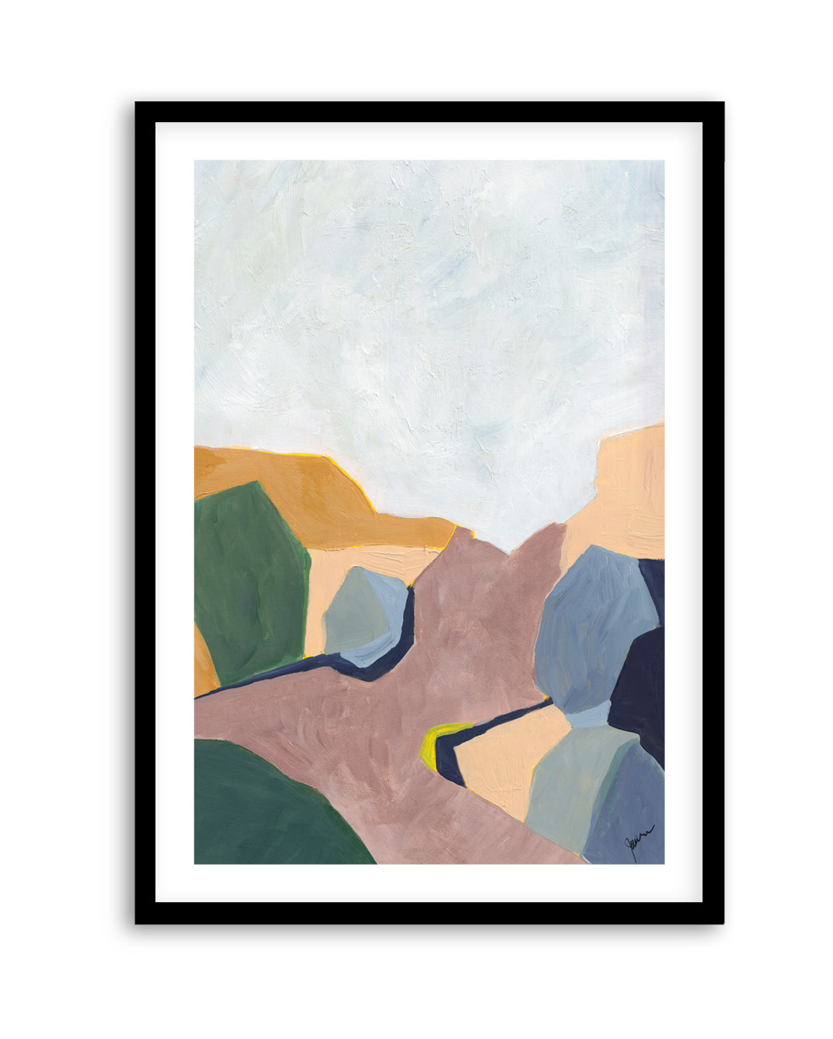 Hillside Geometry 4 by Jan Weiss | Art Print