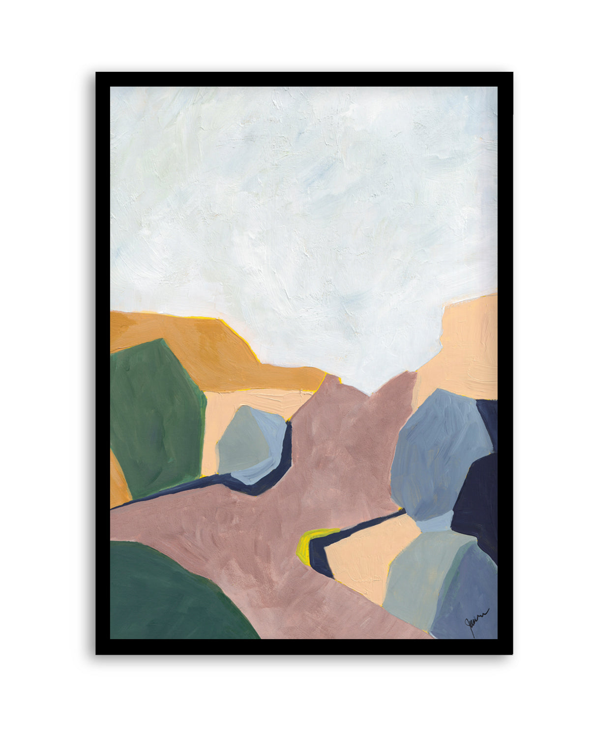 Hillside Geometry 4 by Jan Weiss | Art Print