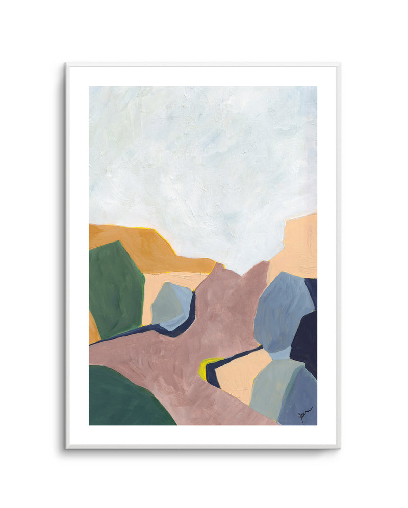 Hillside Geometry 4 by Jan Weiss | Art Print