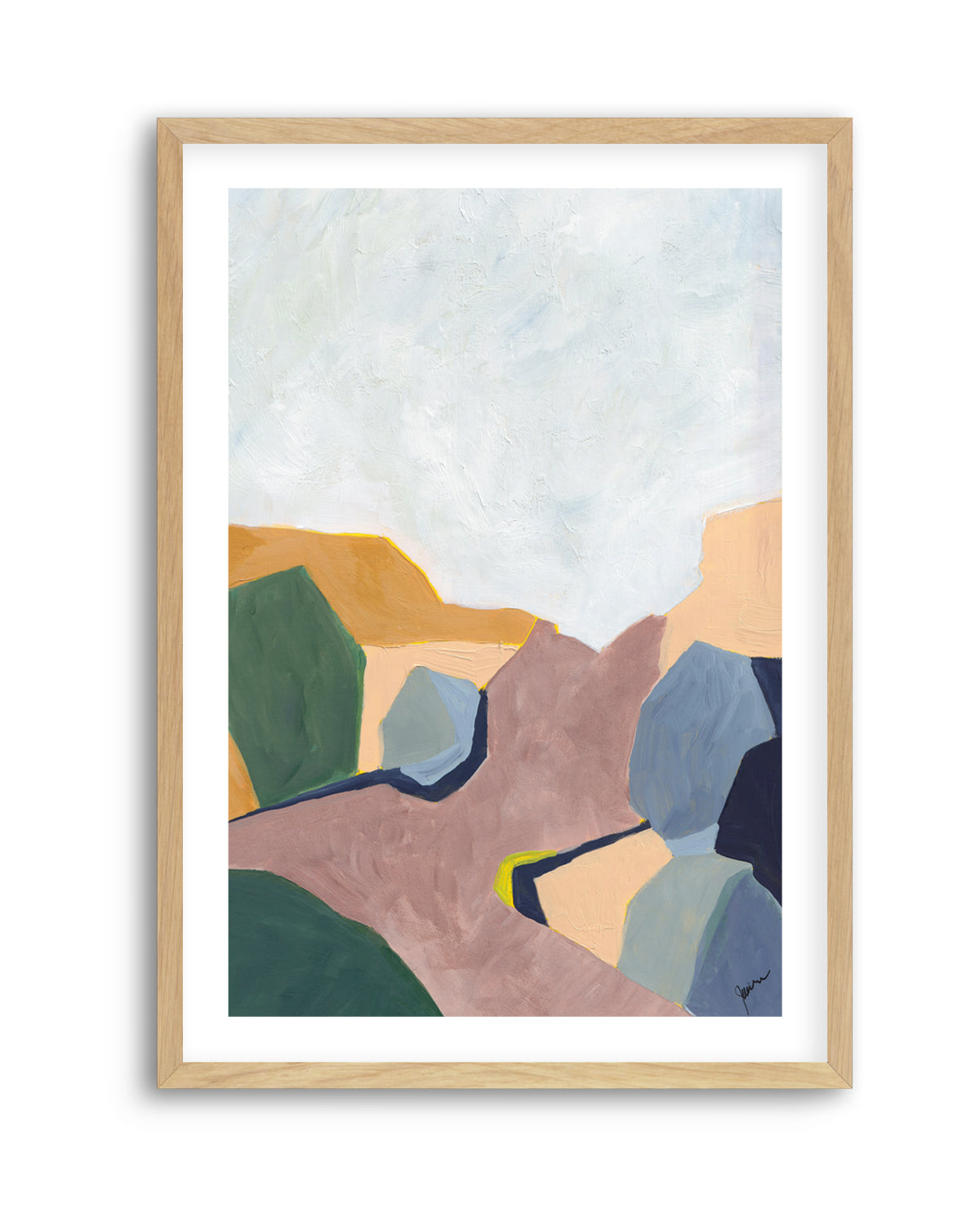 Hillside Geometry 4 by Jan Weiss | Art Print