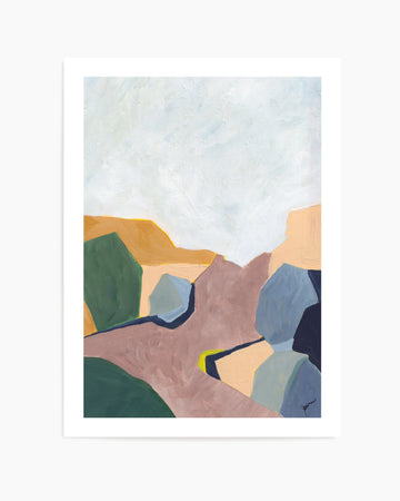 Hillside Geometry 4 by Jan Weiss | Art Print
