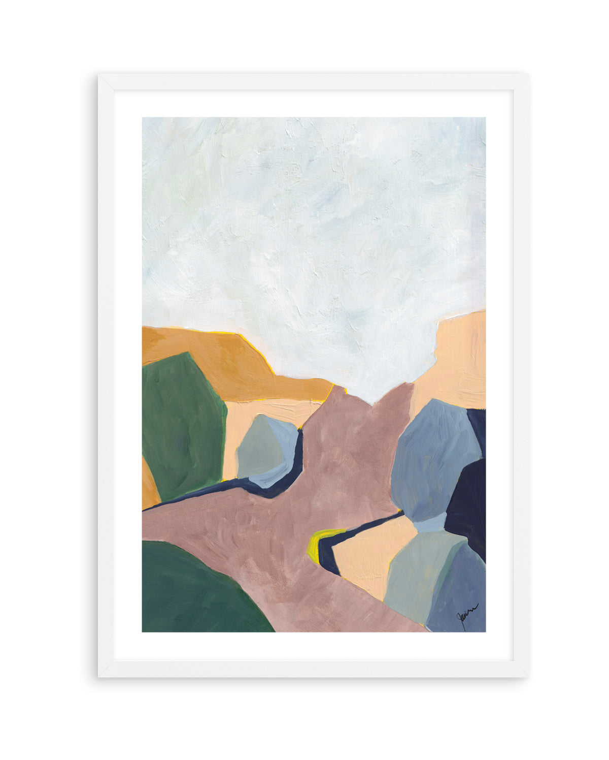 Hillside Geometry 4 by Jan Weiss | Art Print