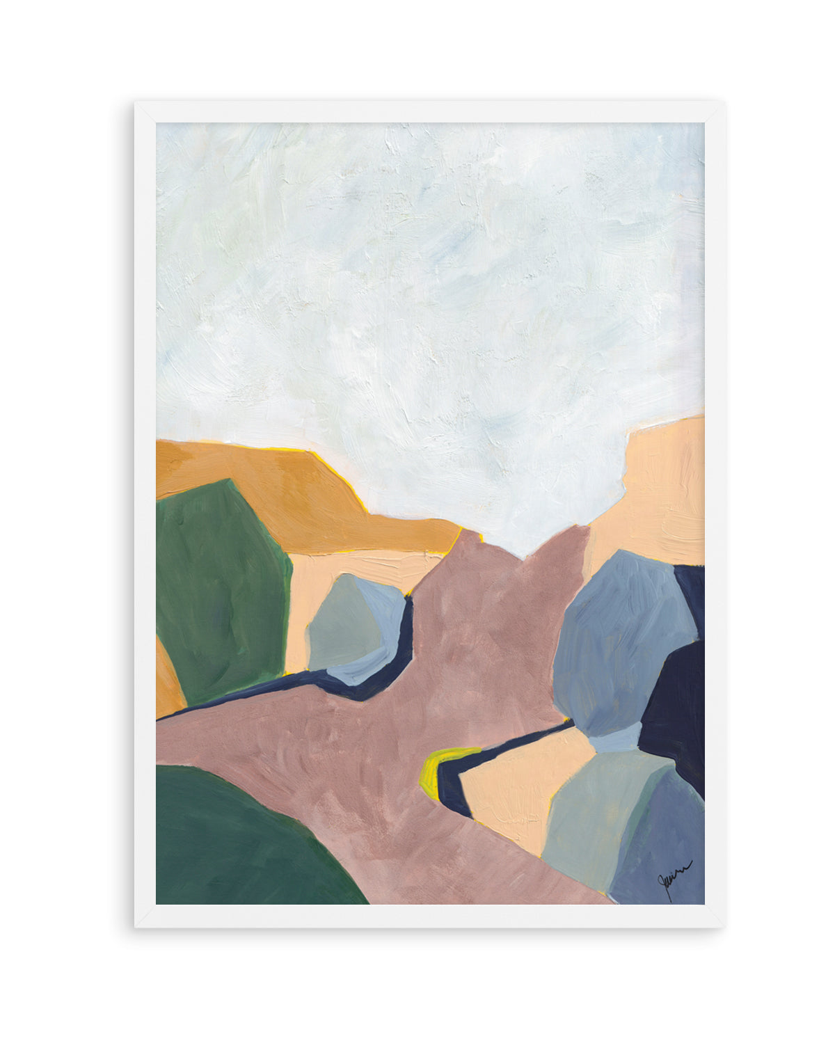 Hillside Geometry 4 by Jan Weiss | Art Print