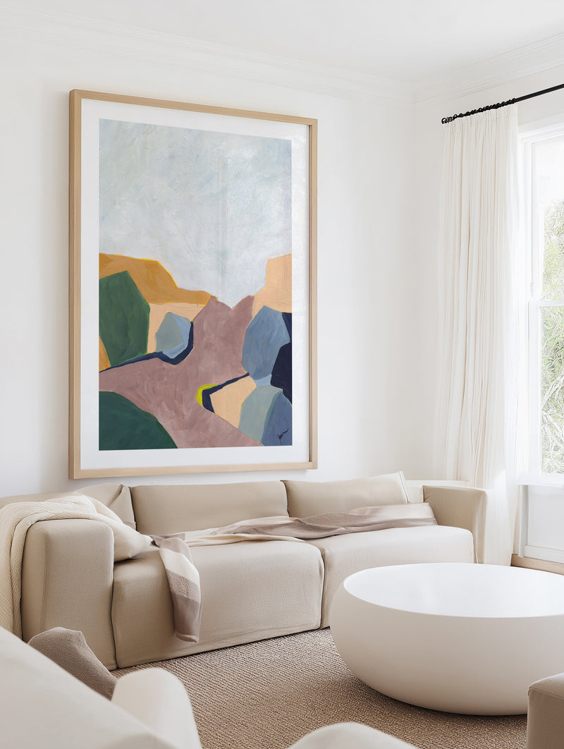 Hillside Geometry 4 by Jan Weiss | Art Print