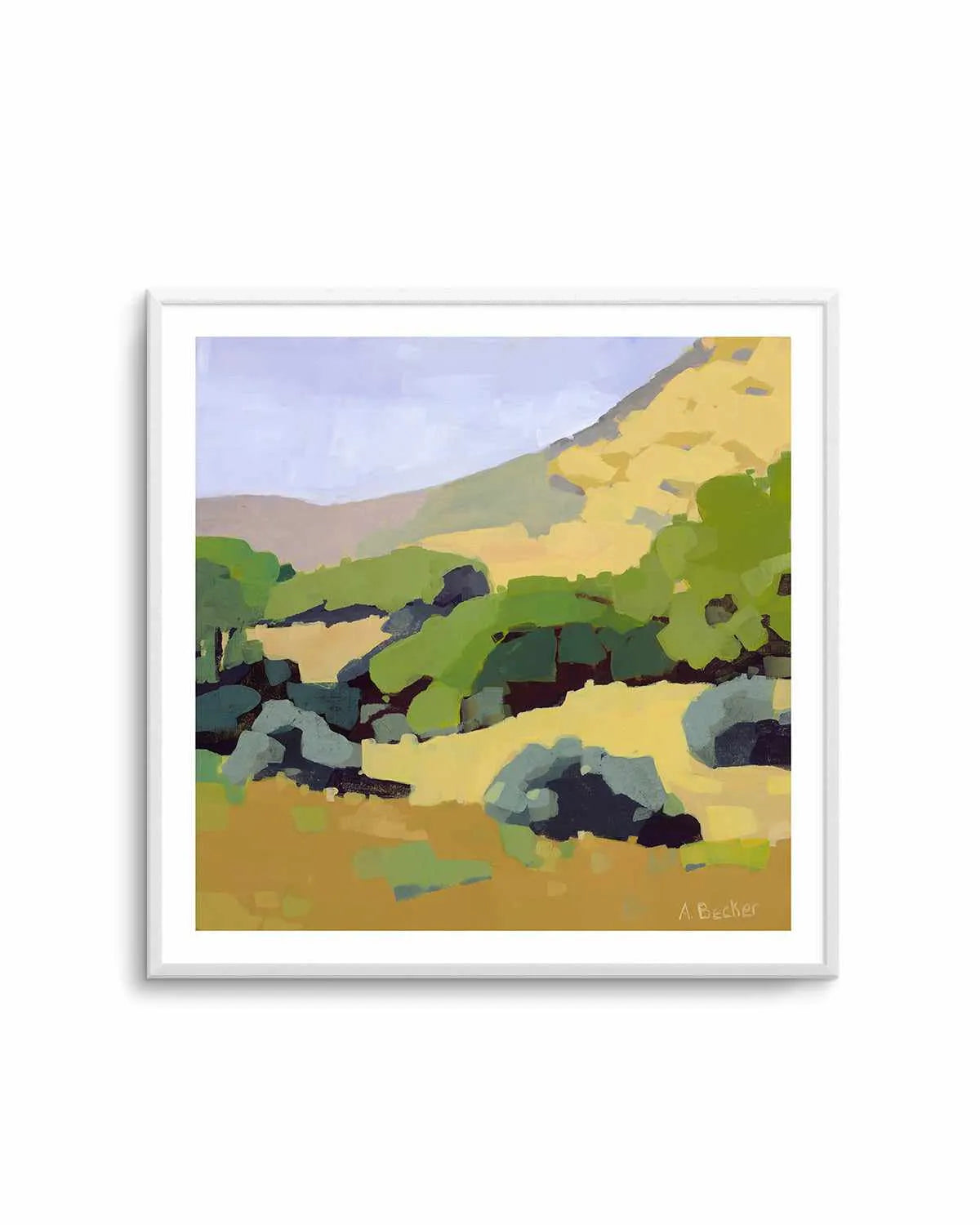 Hillside by Anne Becker Art Print from Olive et Oriel where you can shop wallpaper and artworks online