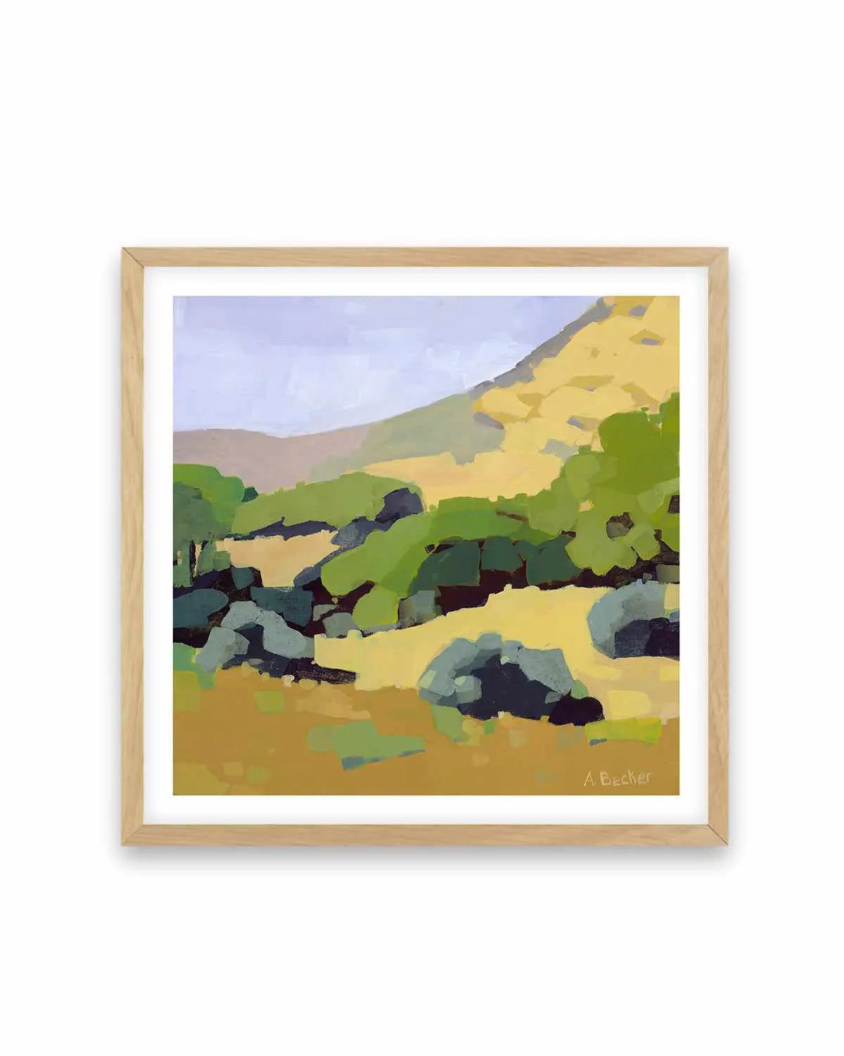 Hillside by Anne Becker Art Print from Olive et Oriel where you can shop wallpaper and artworks online