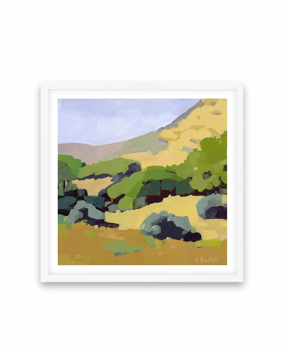 Hillside by Anne Becker Art Print from Olive et Oriel where you can shop wallpaper and artworks online
