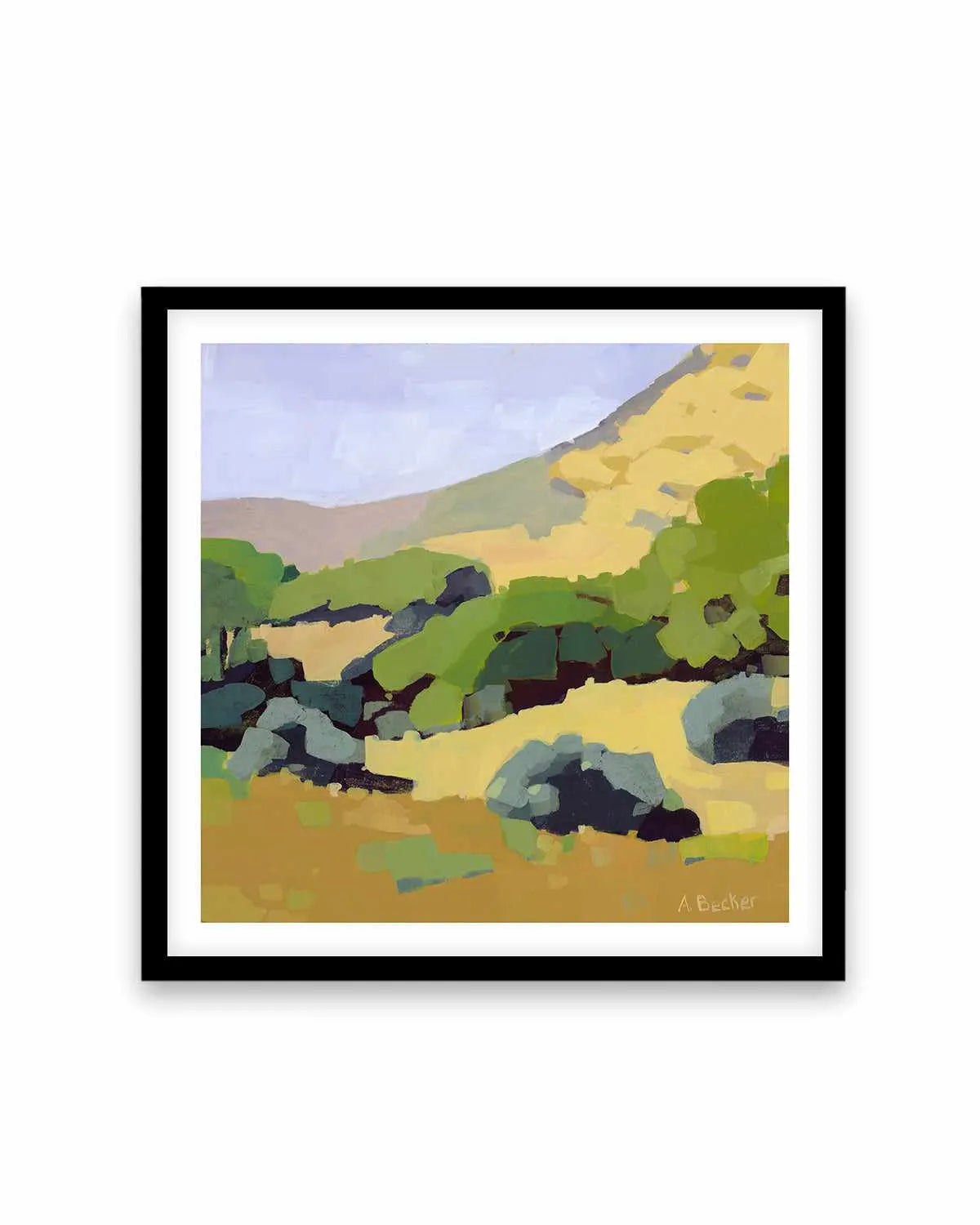 Hillside by Anne Becker Art Print from Olive et Oriel where you can shop wallpaper and artworks online