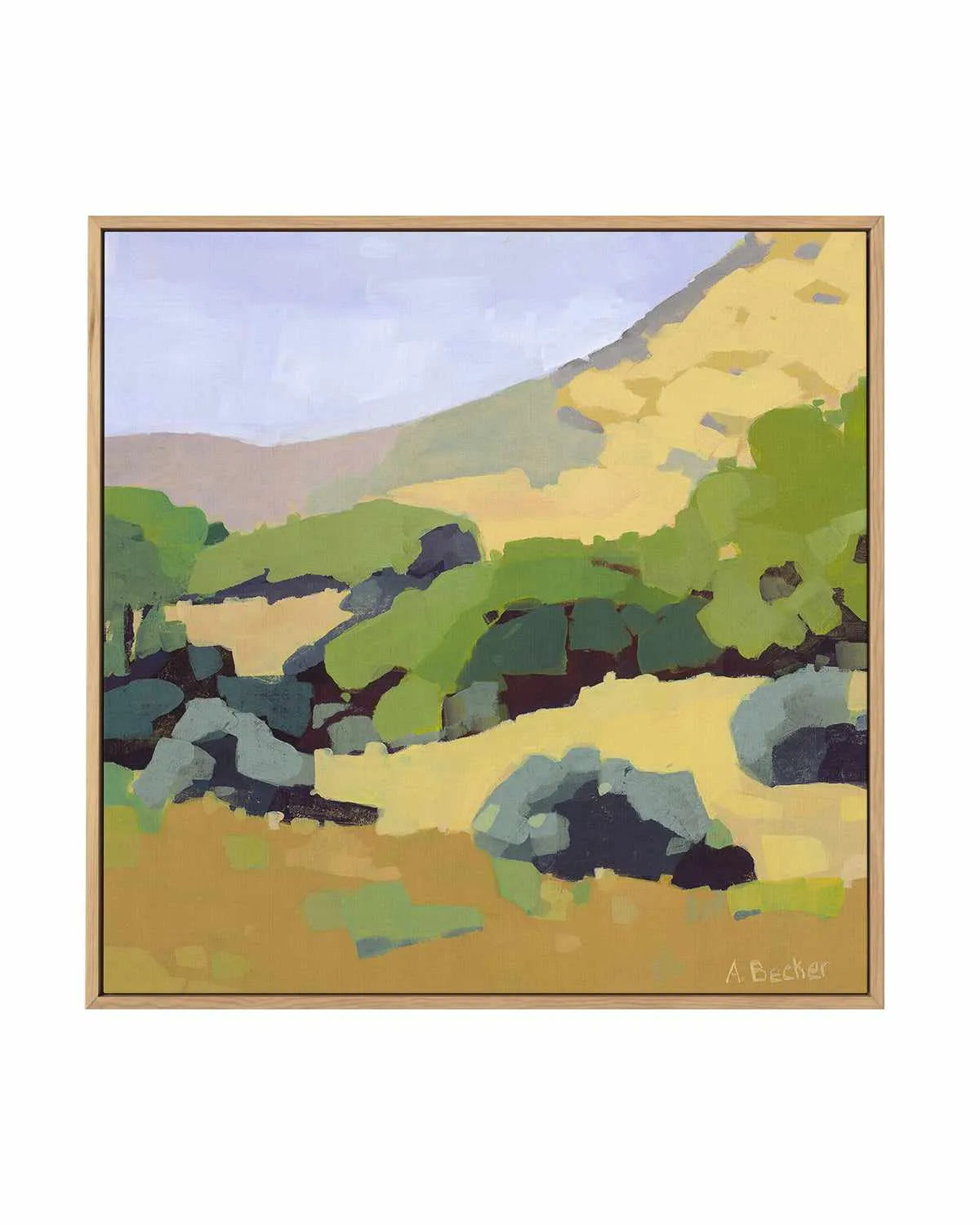 Hillside by Anne Becker | Framed Canvas Art Print from Olive et Oriel where you can shop wallpaper and artworks online
