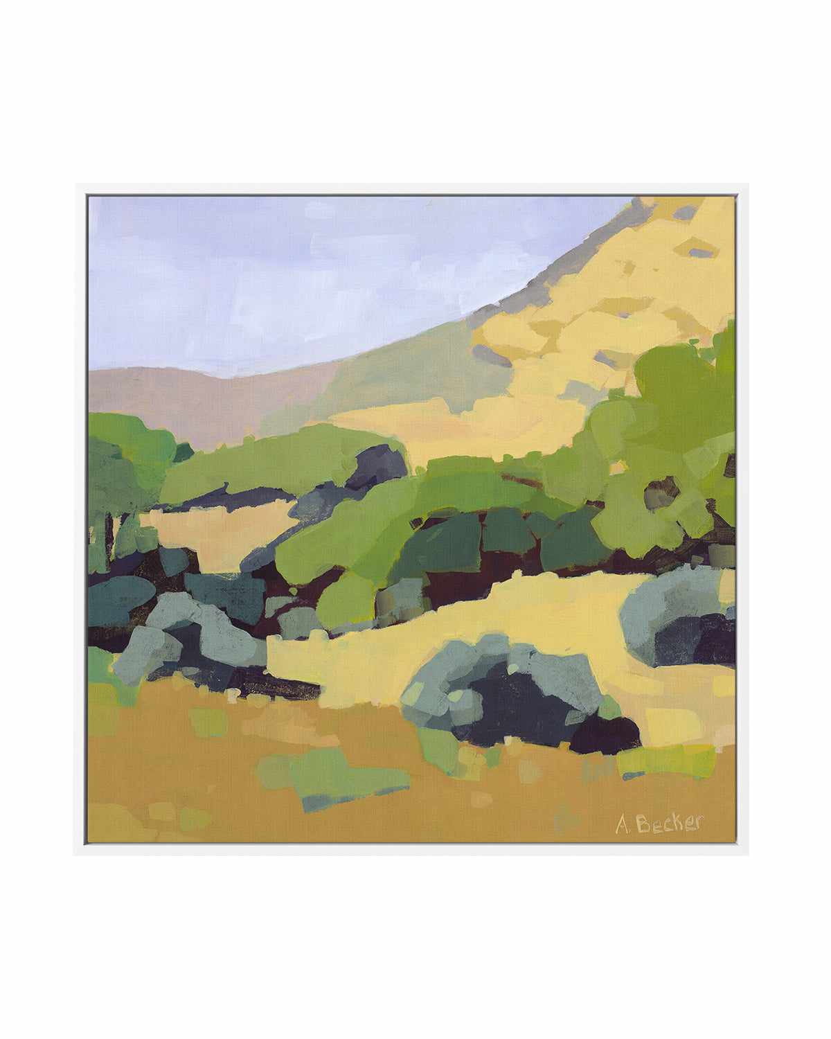 Hillside by Anne Becker | Framed Canvas Art Print