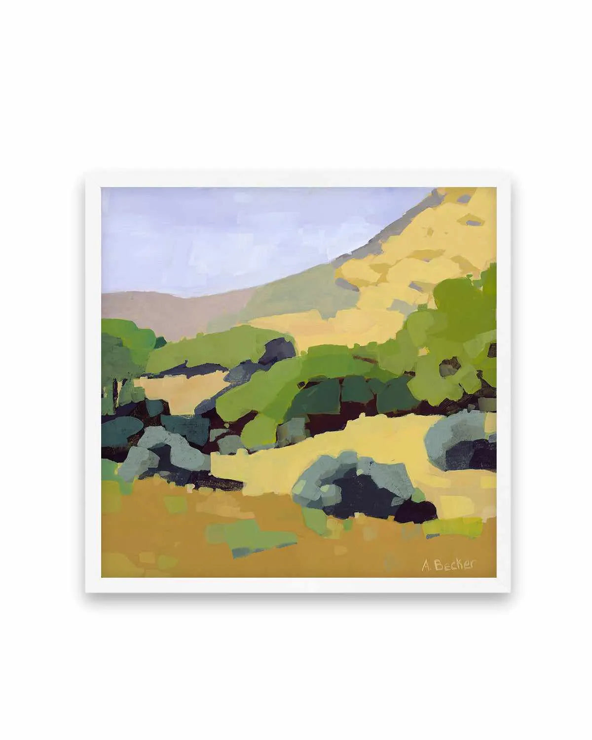 Hillside by Anne Becker Art Print from Olive et Oriel where you can shop wallpaper and artworks online
