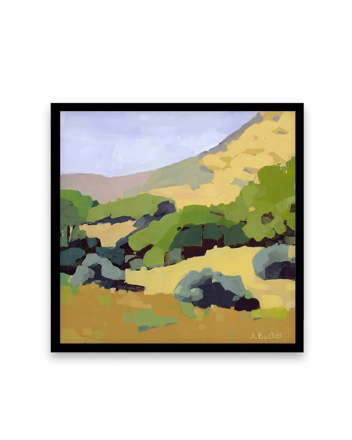 Hillside by Anne Becker Art Print from Olive et Oriel where you can shop wallpaper and artworks online