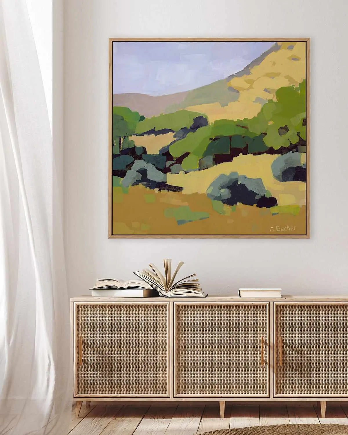 Hillside by Anne Becker | Framed Canvas Art Print from Olive et Oriel where you can shop wallpaper and artworks online