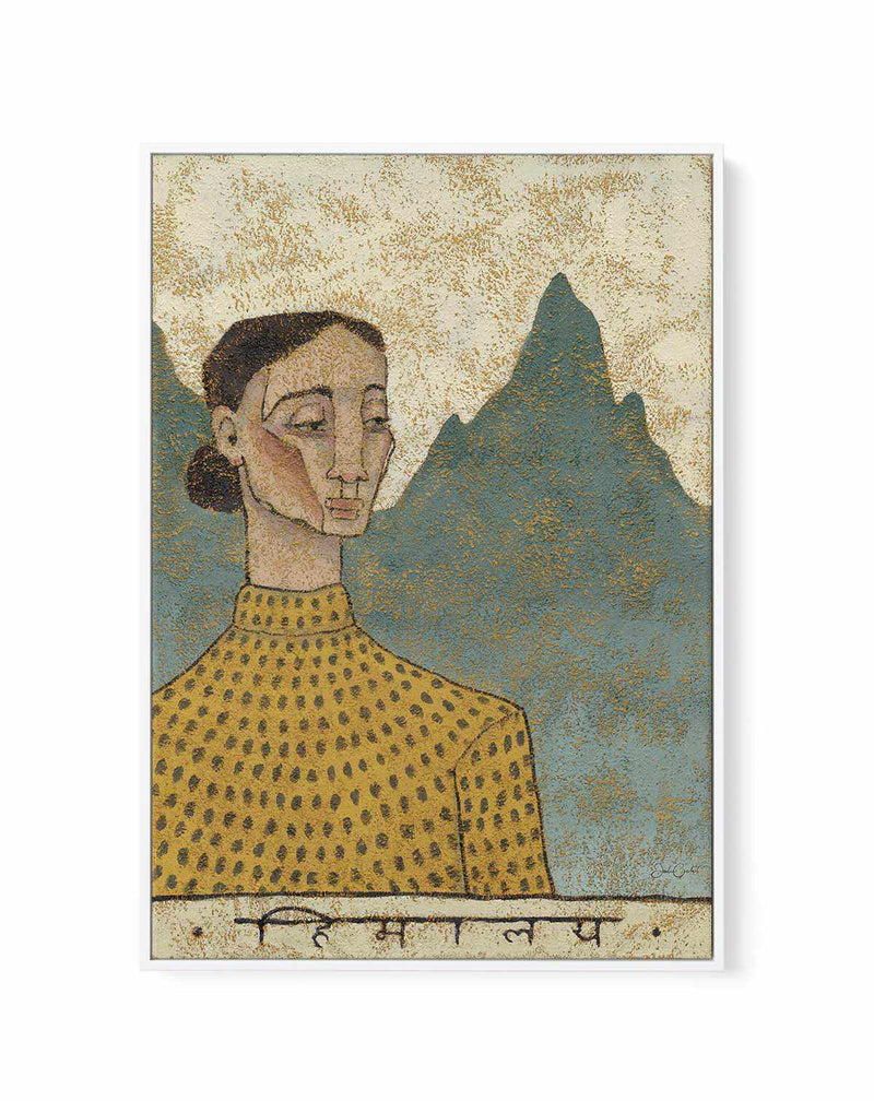 Himalaya is calling by Julie Celina | Framed Canvas Art Print