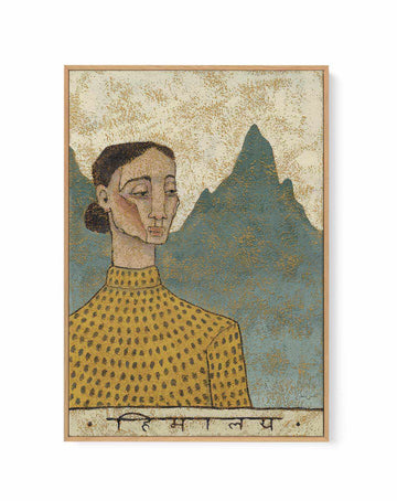 Himalaya is Calling by Julie Celina | Framed Canvas Art Print from Olive et Oriel where you can shop wallpaper and artworks online