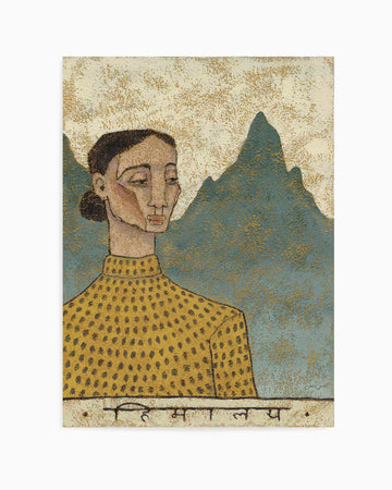 Himalaya is Calling by Julie Celina | Art Print from Olive et Oriel where you can shop wallpaper and artworks online