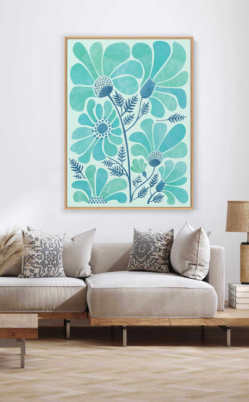 Himalayan Blue Poppies by Kristian Gallagher | Framed Canvas Art Print