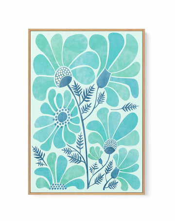 Himalayan Blue Poppies by Kristian Gallagher | Framed Canvas Art Print from Olive et Oriel where you can shop wallpaper and artworks online