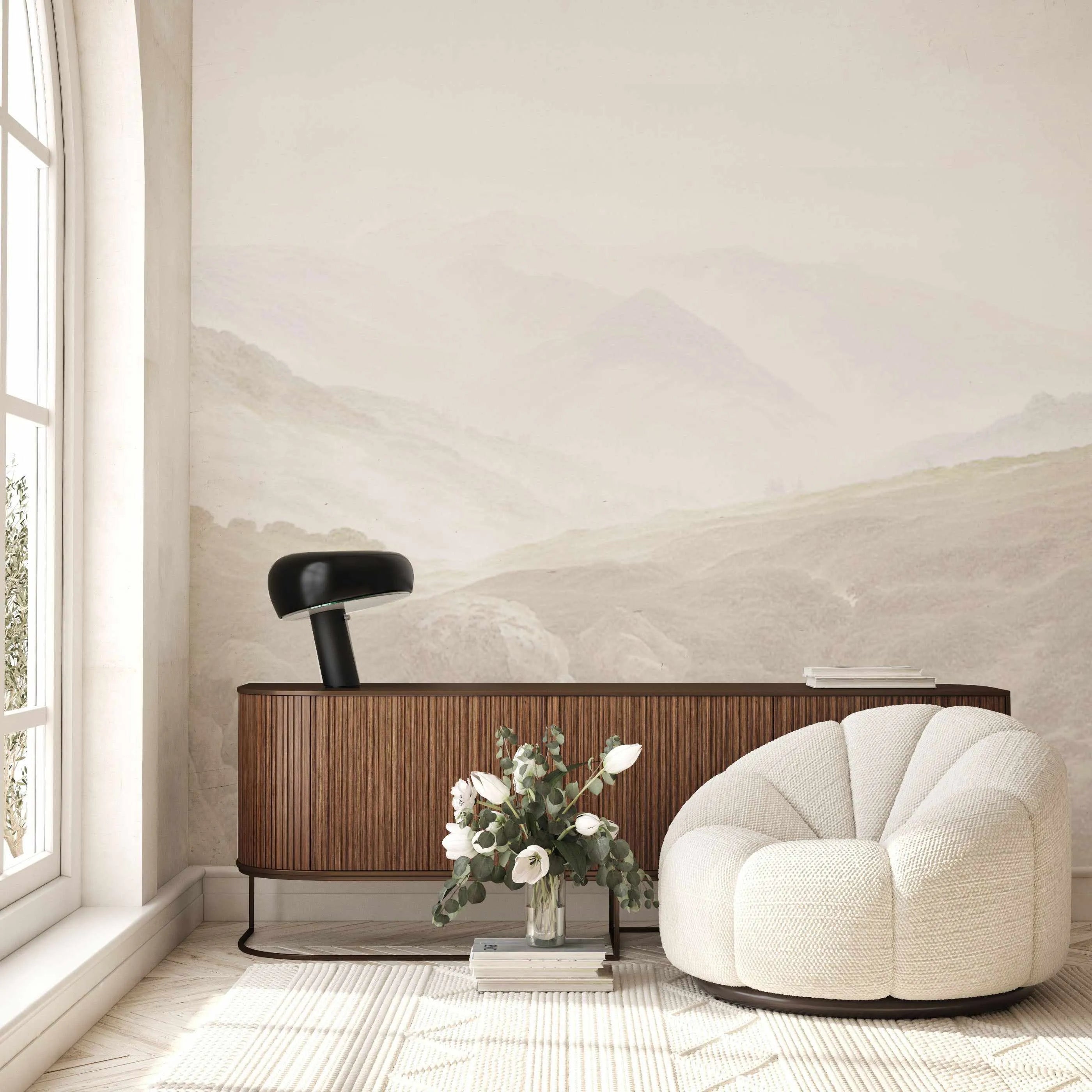 Hinterlands Wallpaper Mural from Olive et Oriel where you can shop wallpaper and artworks online