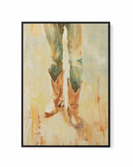 His Boots | Framed Canvas Art Print