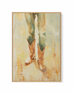 His Boots | Framed Canvas Art Print