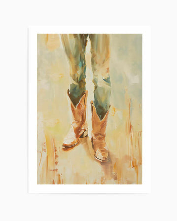 His Boots | Art Print from Olive et Oriel where you can shop wallpaper and artworks online