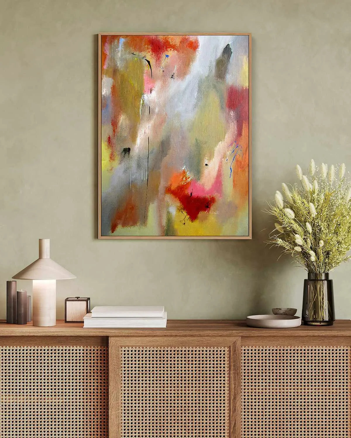 His Grace is Enough | Framed Canvas Art Print from Olive et Oriel where you can shop wallpaper and artworks online