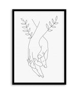 Holding Hands By Petra Lizde | Art Print