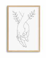 Holding Hands By Petra Lizde | Art Print