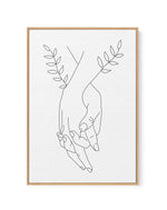 Holding Hands By Petra Lizde | Framed Canvas Art Print
