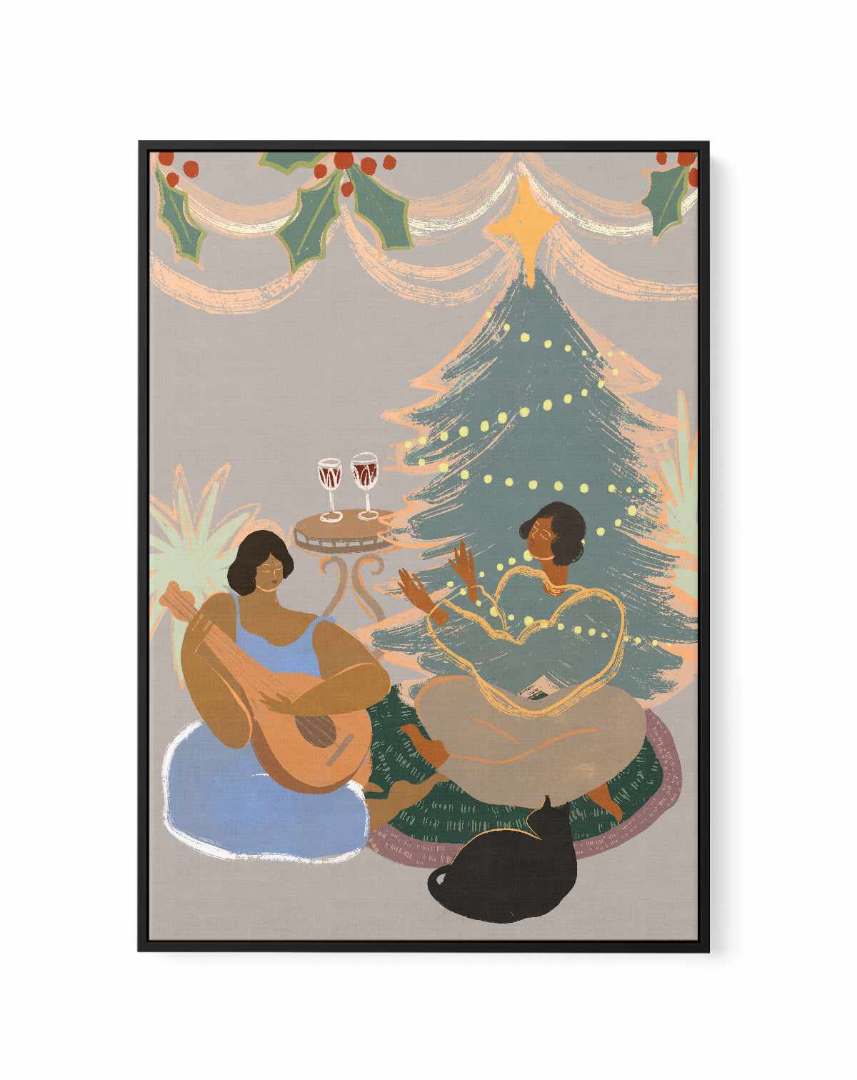 Holidays by Arty Guava | Framed Canvas Art Print from Olive et Oriel where you can shop wallpaper and artworks online