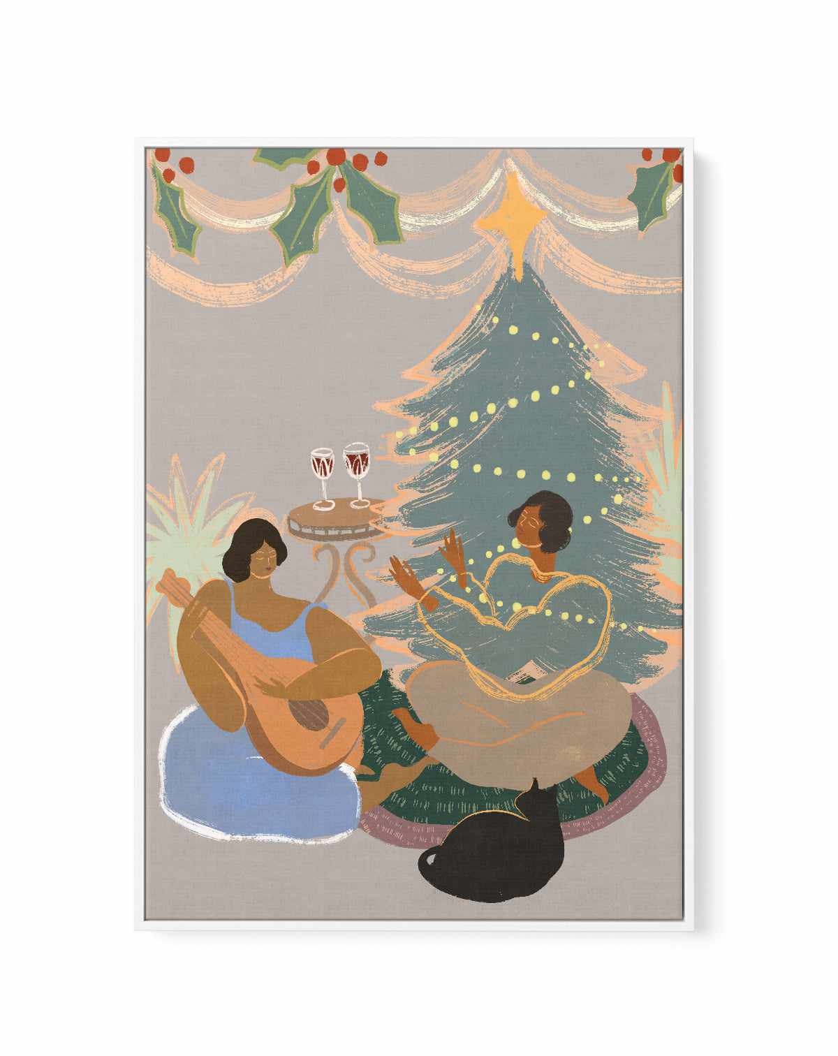 Holidays by Arty Guava | Framed Canvas Art Print from Olive et Oriel where you can shop wallpaper and artworks online