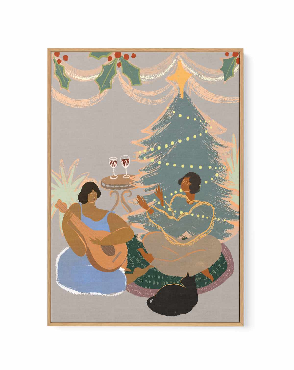 Holidays by Arty Guava | Framed Canvas Art Print from Olive et Oriel where you can shop wallpaper and artworks online
