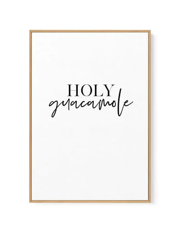 Holy Guacamole | Framed Canvas-CANVAS-You can shop wall art online with Olive et Oriel for everything from abstract art to fun kids wall art. Our beautiful modern art prints and canvas art are available from large canvas prints to wall art paintings and our proudly Australian artwork collection offers only the highest quality framed large wall art and canvas art Australia - You can buy fashion photography prints or Hampton print posters and paintings on canvas from Olive et Oriel and have them d