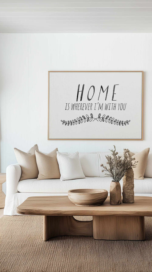 Home is... | Framed Canvas