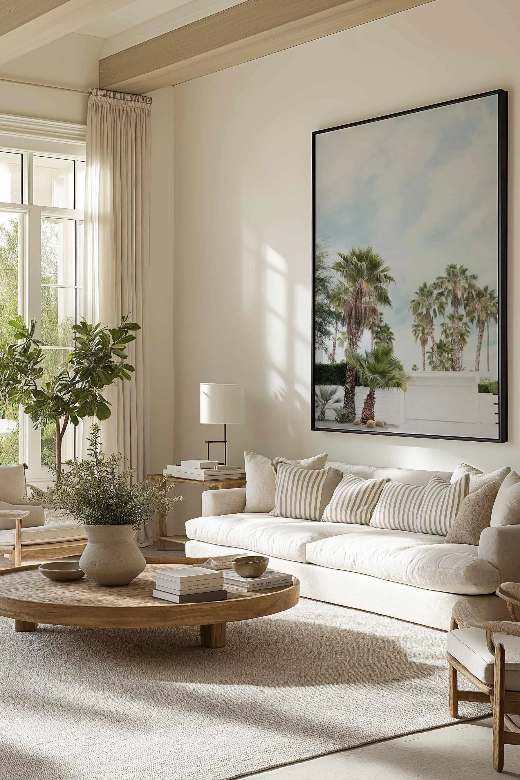 Home, Palm Springs | Framed Canvas Art Print from Olive et Oriel where you can shop wallpaper and artworks online