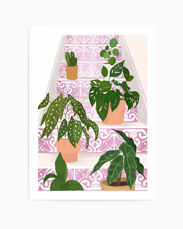 Home Plants by Petra Lizde Art Print from Olive et Oriel where you can shop wallpaper and artworks online