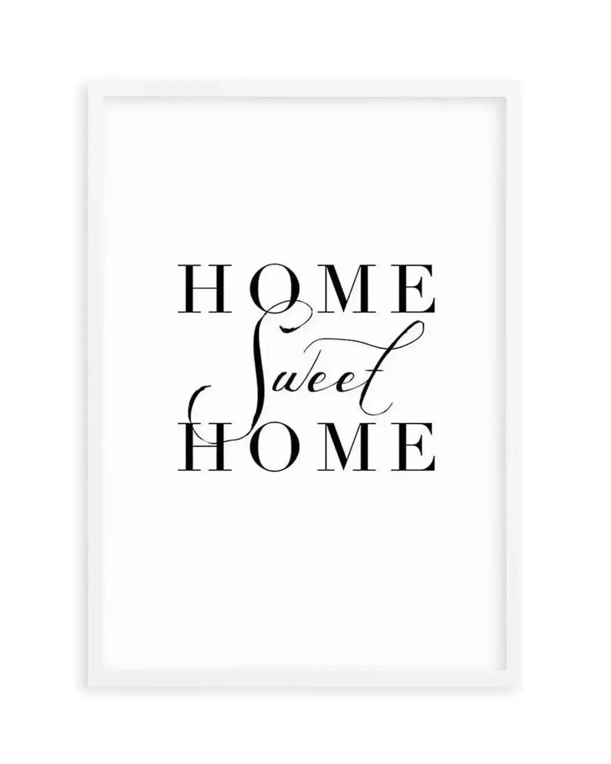 Home Sweet Home Art Print from Olive et Oriel where you can shop wallpaper and artworks online