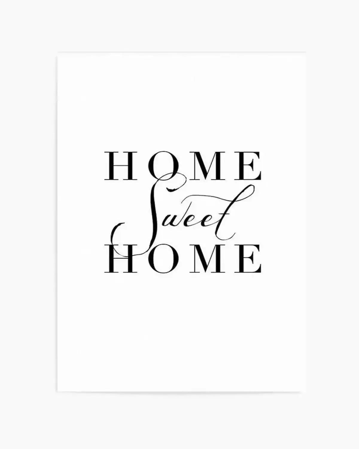 Home Sweet Home Art Print from Olive et Oriel where you can shop wallpaper and artworks online